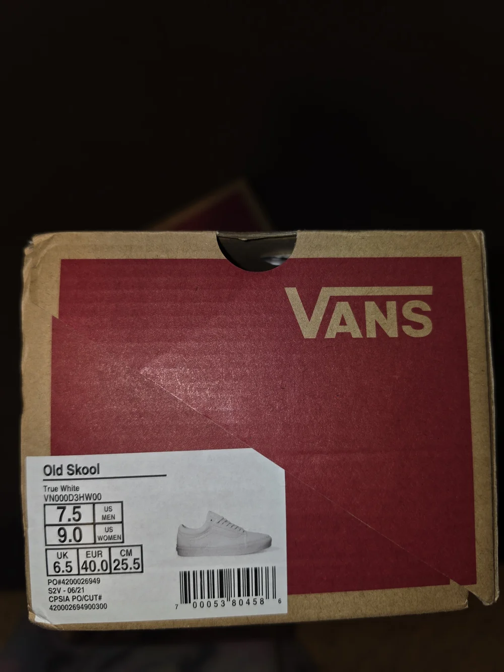 Vans Men's White Low-Top Canvas Sneakers
